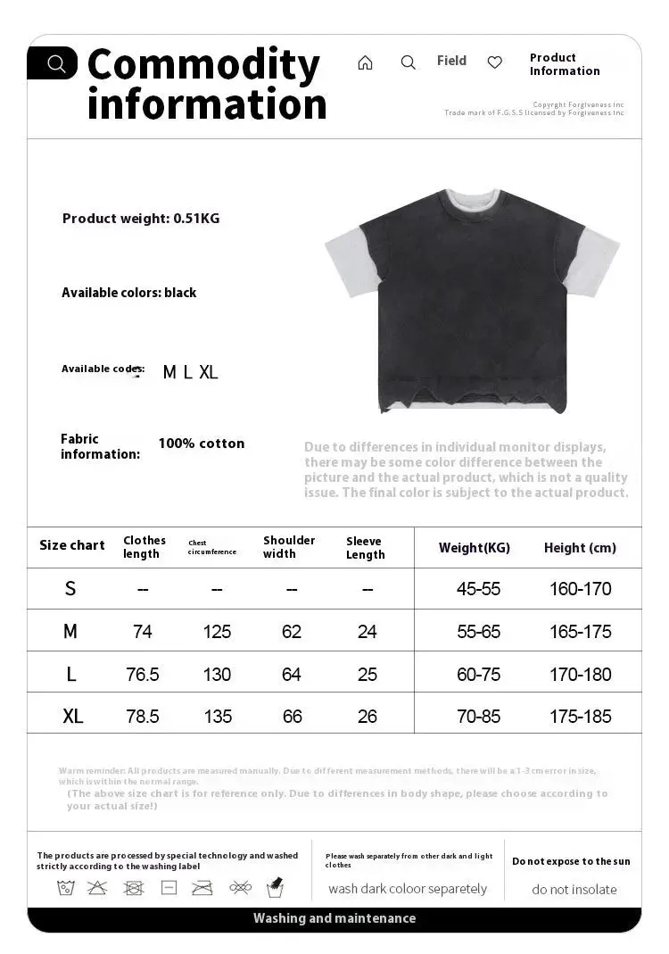Distressed Retro Patchwork T-Shirt