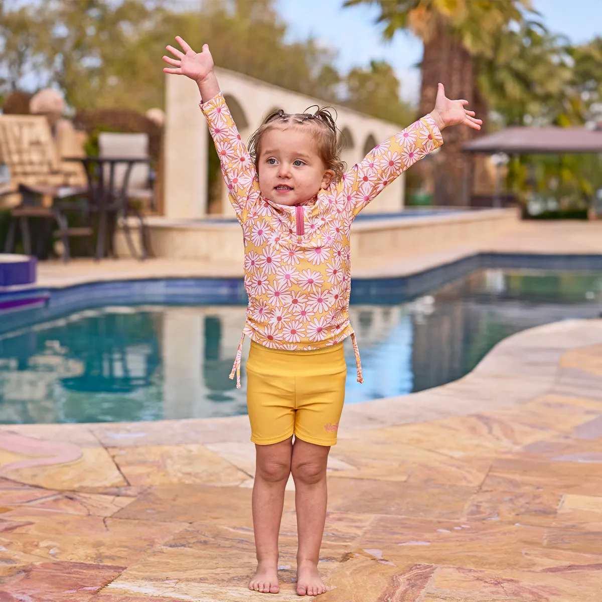 Girl's Reversible Active Swim Shorts