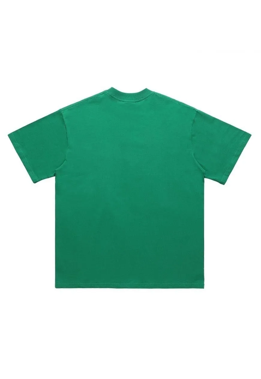 Reggae fan t-shirt Jamaican tee grunge top in green