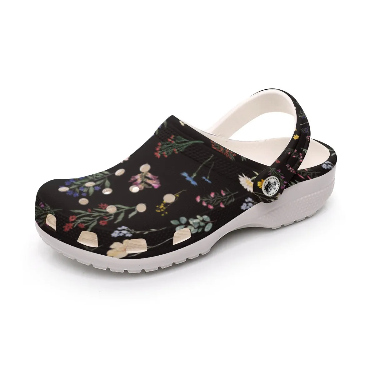 Wildflowers Black Rubber Shoes up to size 12